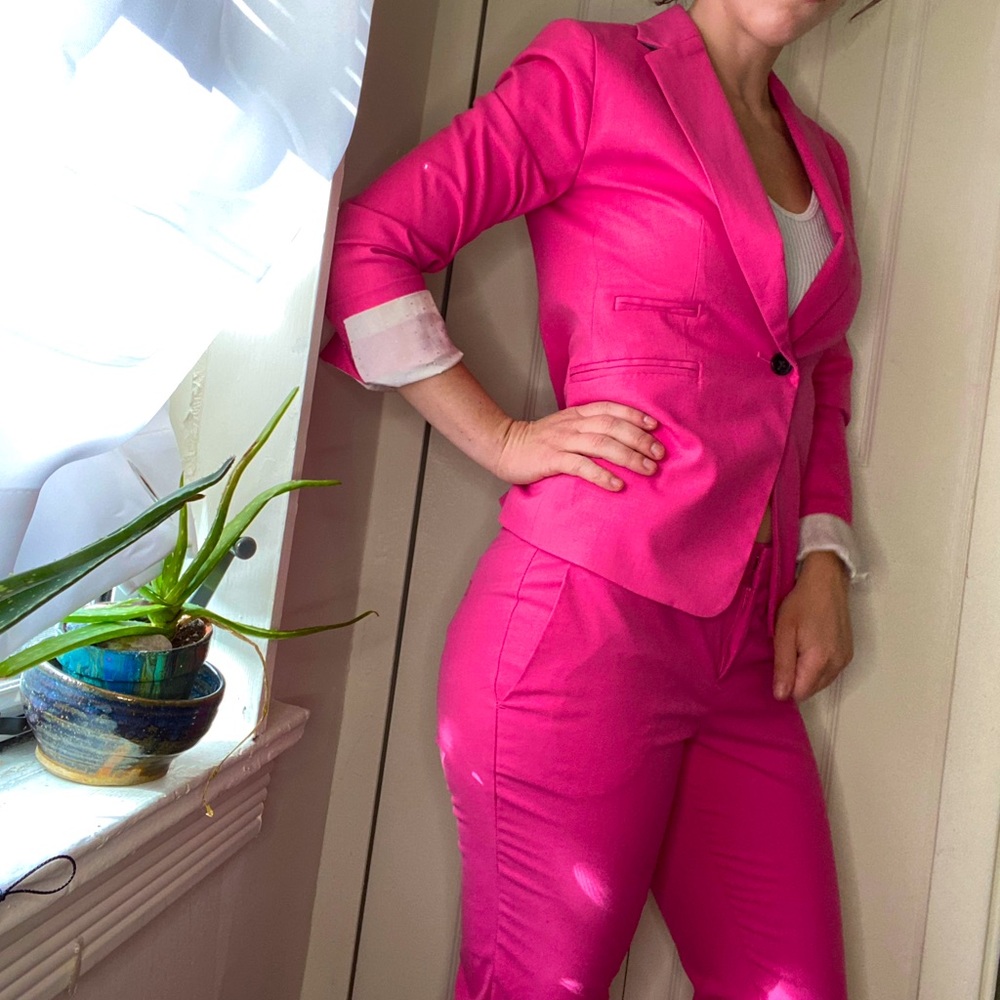 Banana Republic Hot Pink Suit Set